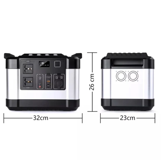 Batería portátil de emergencia pequeña alimentada por generador solar Estación de carga de 1000 vatios 1500 vatios y estación de energía con panel solar